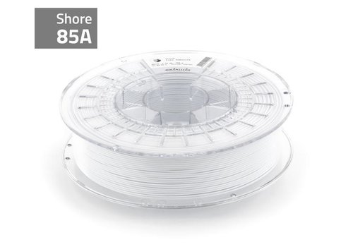  Extrudr Flex semiSoft 85A - Signal White RAL 9003/wit flexibel TPU filament , 750 gram 