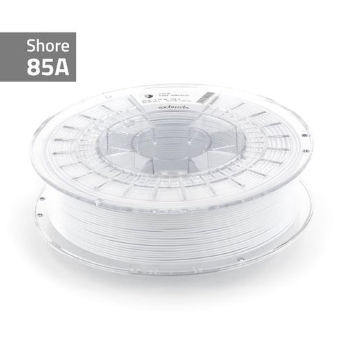  Extrudr Flex semiSoft 85A - Signal White RAL 9003/wit flexibel TPU filament , 750 gram 