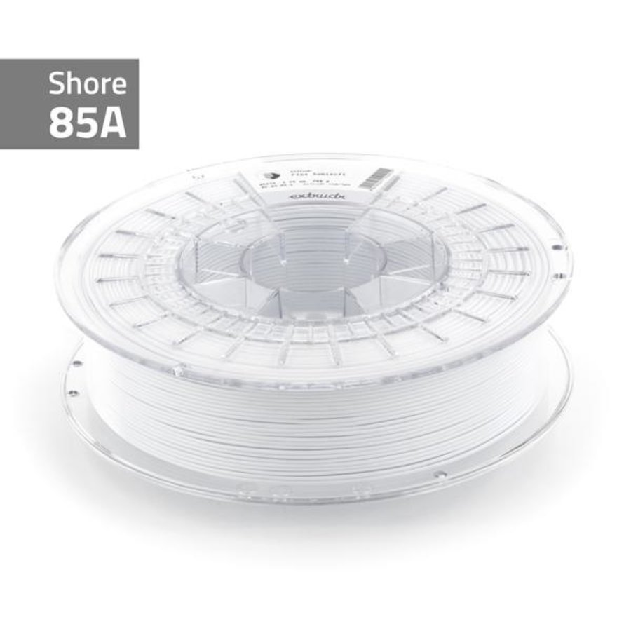 Flex semiSoft 85A - Signal White RAL 9003/wit flexibel TPU filament , 750 gram-1