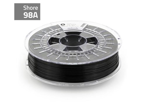  Extrudr Flex Medium 98A - Traffic Black RAL 9017 flexible TPU filament , 750 grams 