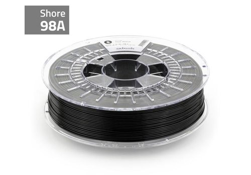  Extrudr Flex Medium 98A - Traffic Black RAL 9017/zwart flexibel TPU filament , 750 gram 