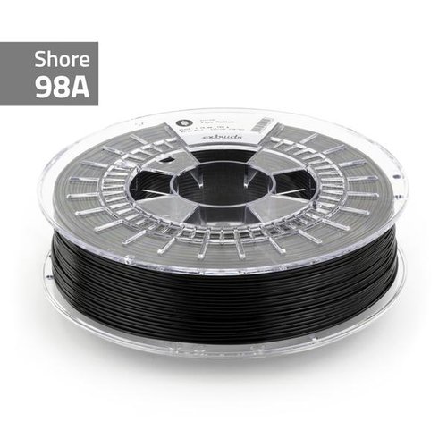  Extrudr Flex Medium 98A - Traffic Black RAL 9017 flexible TPU filament , 750 grams 