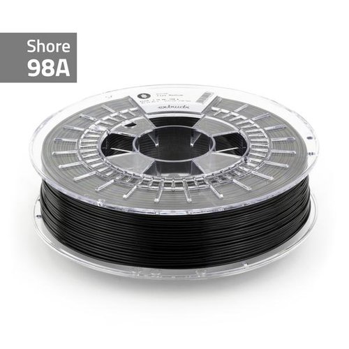  Extrudr Flex Medium 98A - Traffic Black RAL 9017/zwart flexibel TPU filament , 750 gram 