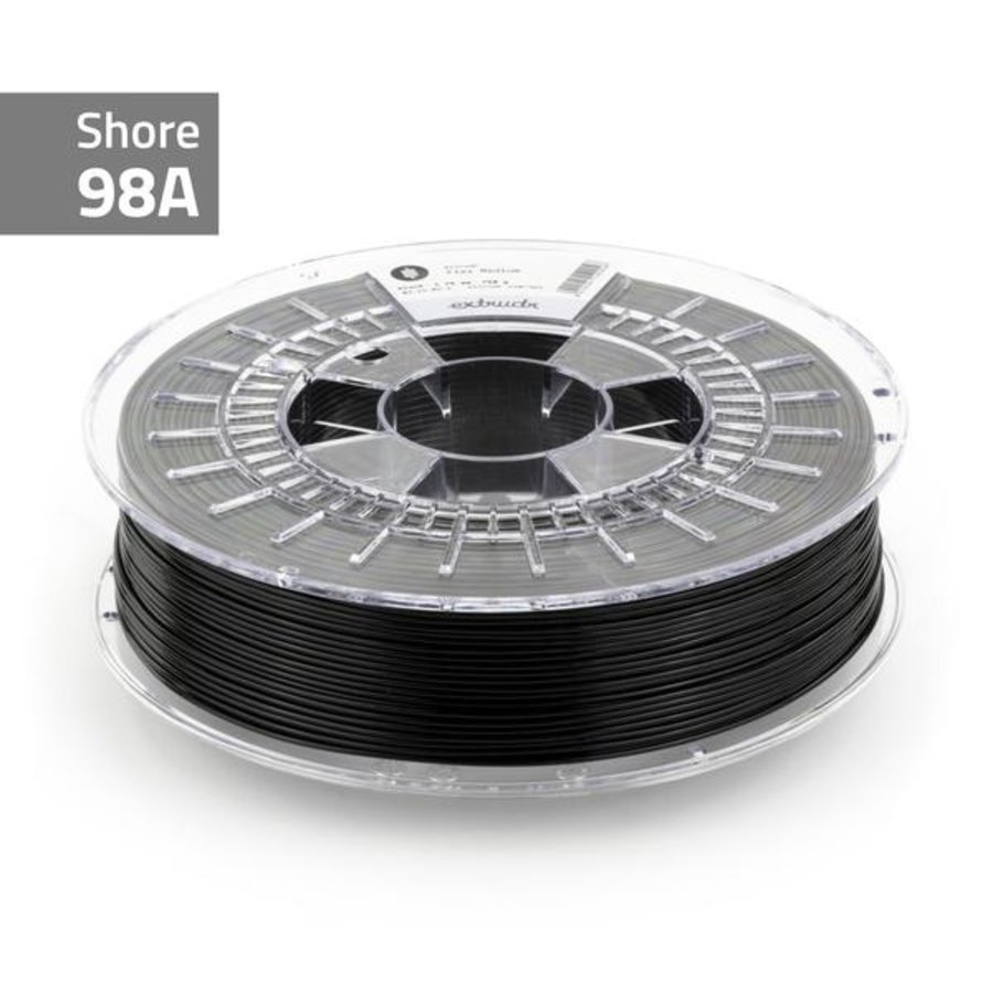 Flex Medium 98A - Traffic Black RAL 9017 flexible TPU filament , 750 grams-1