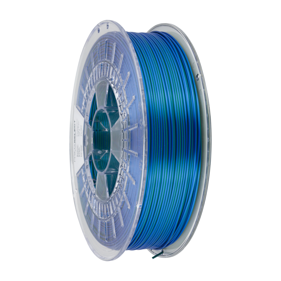 PLA DUO-colour - Green/Blue,  750 grams glossy Chameleon filament-6