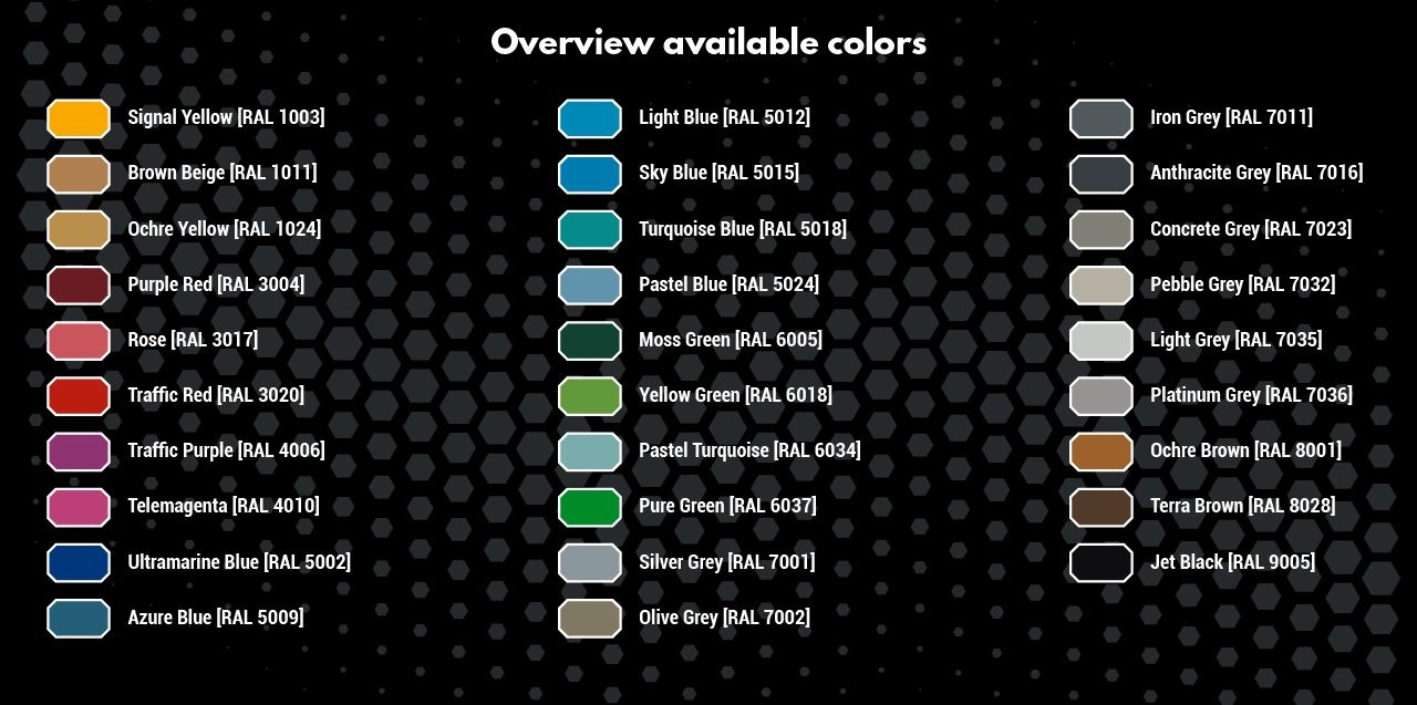 Resin-Spectrum-LCD-colour-mix-RAL-dye