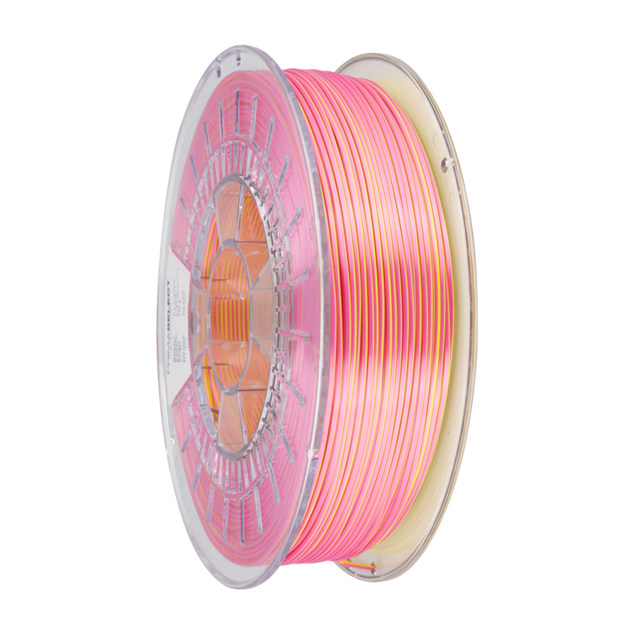 PLA DUO-colour - Pink/Yellow,  750 grams glossy Chameleon filament-5