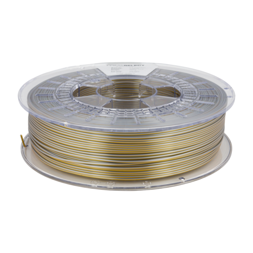  PrimaCreator PLA DUO-colour - Silver/Gold,  750 grams glossy Chameleon filament 
