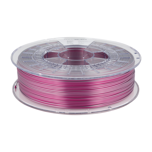  PrimaCreator PLA DUO-colour - Silver/Raspberry,  750 gram glossy Chameleon filament 