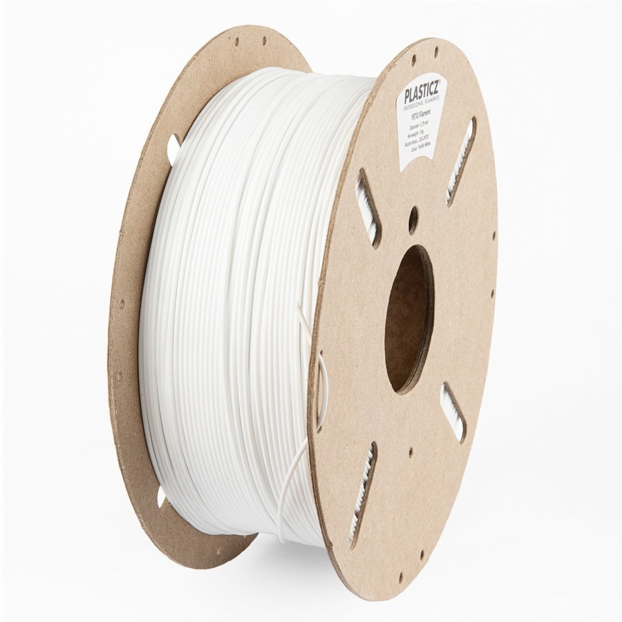 PLA “ECO-pack” 1KG Traffic White - RAL 9016 - 1 KG filament-1