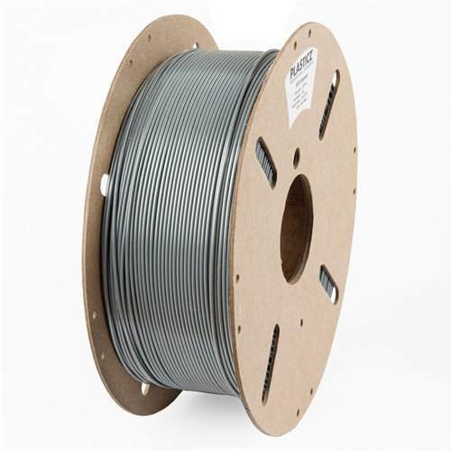  Plasticz PLA "ECO-pack" - Metallic Grey / Grijs, RAL 9006/9007, 1 KG 3D filament 