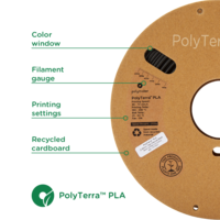 thumb-PolyTerra™ PLA Sunrise Orange - Pantone 715, 1KG 3D filament-2