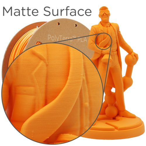  Polymaker PolyTerra™ PLA Sunrise Orange/Oranje-Pantone 715, 1KG 3D filament 