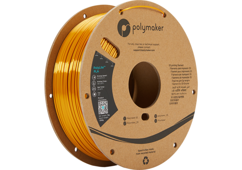  Polymaker PolyLite™ PLA SILK Gold, 1 KG Jam Free 3D filament 