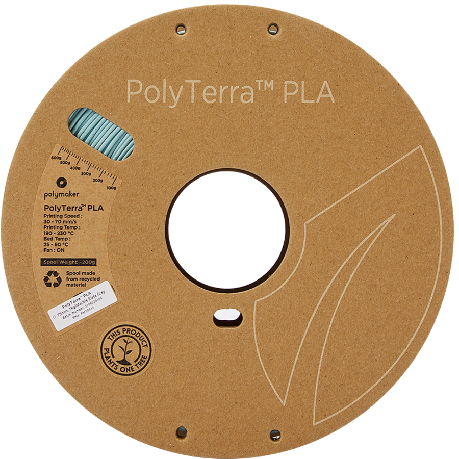 PolyTerra™ PLA Marmer Slate Grey, 1KG 3D filament-7