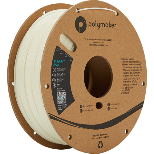  Polymaker PolyLite™ PLA Glow in the Dark GREEN, 1 KG Jam Free 3D filament 