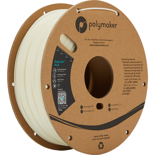  Polymaker PolyLite™ PLA Glow in the Dark GROEN, 1 KG Jam Free 3D filament 