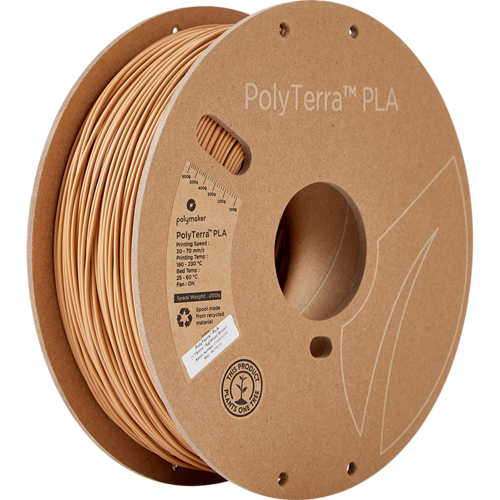  Polymaker PolyTerra™ PLA Hout bruin, 1KG 3D filament 