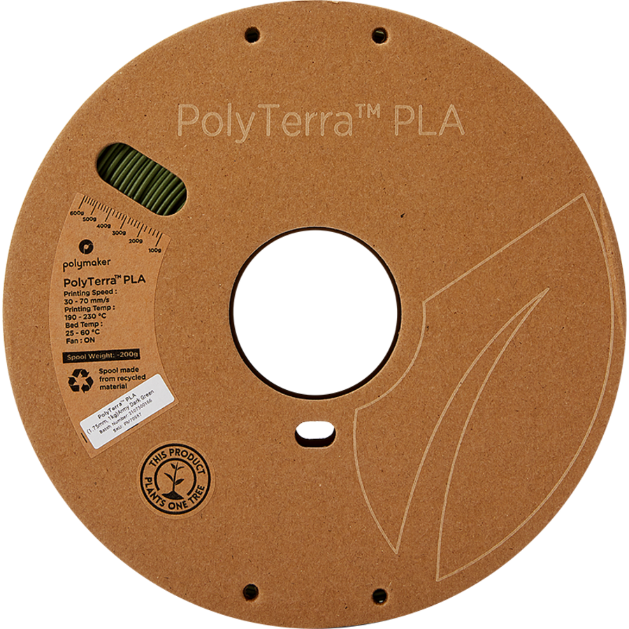 PolyTerra™ PLA Army donker groen, 1KG 3D filament-7