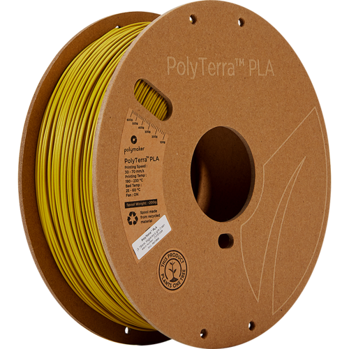  Polymaker PolyTerra™ PLA Army licht-groen/Mosterd, 1KG 3D filament 