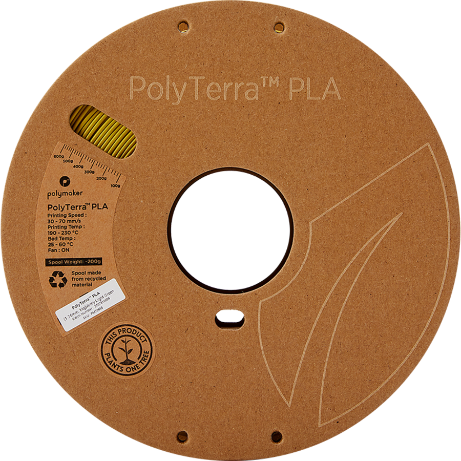 PolyTerra™ PLA Army licht-groen/Mosterd, 1KG 3D filament-4