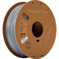 thumb-PolyTerra™ PLA PLUS - GREY, matte, enhanced PLA, 1KG 3D filament-1