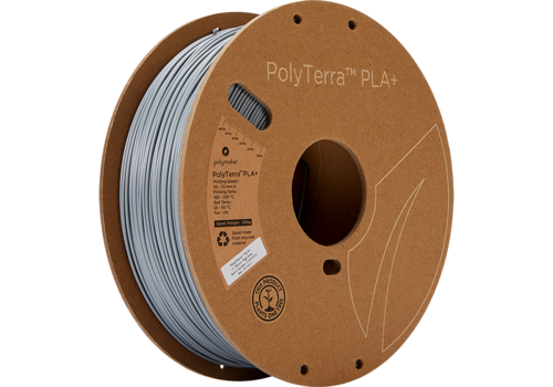 Polymaker PolyTerra™ PLA PLUS - GREY, matte, enhanced PLA, 1KG 3D filament 