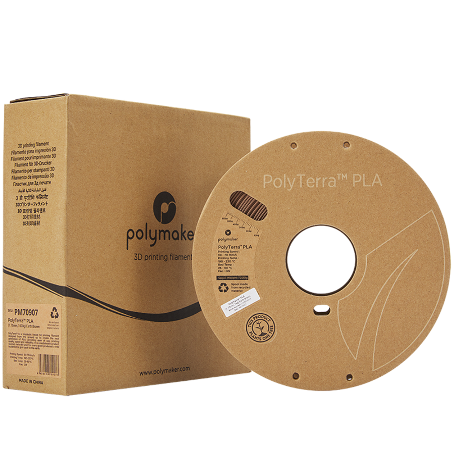 PolyTerra™ PLA Earth Brown/bruin, 1KG 3D filament-9