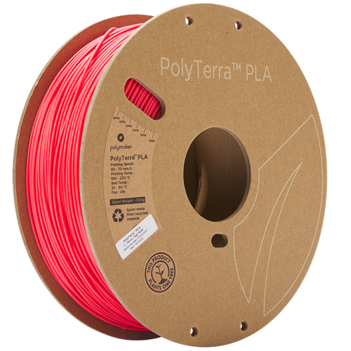  Polymaker PolyTerra™ PLA Rose red, 1KG 3D filament 