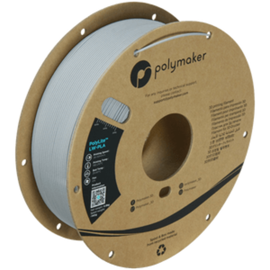 PolyLite™ LW-PLA GRIJS, 800 gram schuimend 3D filament-1