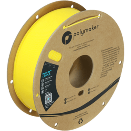  Polymaker PolyLite™ LW-PLA FEL GEEL, 800 gram schuimend 3D filament 