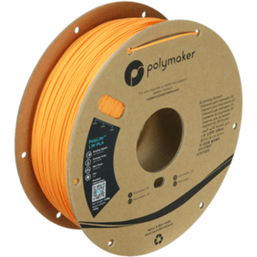  Polymaker PolyLite™ LW-PLA BRIGHT ORANGE, 800 grams foaming 3D filament 