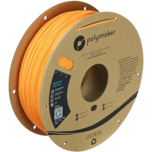  Polymaker PolyLite™ LW-PLA FEL ORANJE, 800 gram schuimend 3D filament 
