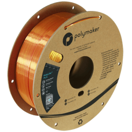  Polymaker PolyLite™ PLA DUAL Sunset (Gold/red), 1 KG Jam Free 3D filament 