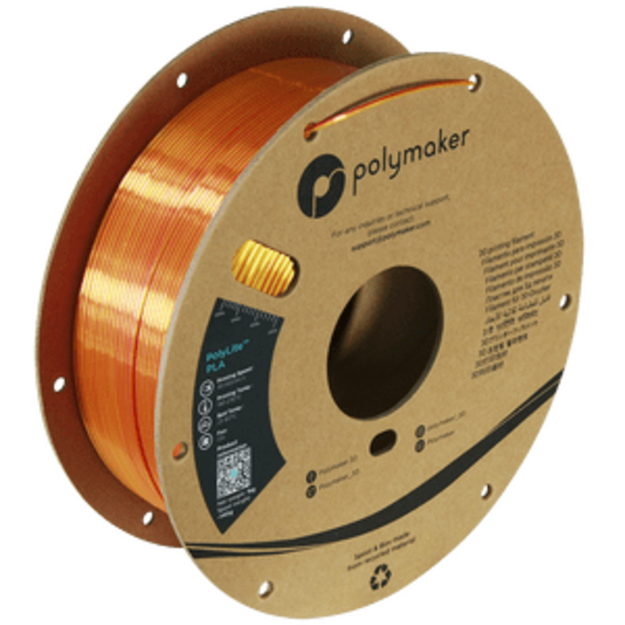 PolyLite™ PLA DUAL Sunset (Gold/red), 1 KG Jam Free 3D filament-1