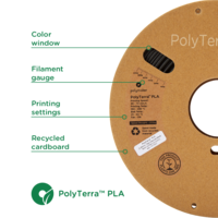 thumb-PolyTerra™ 3KG PLA zwart, Charcoal Black, 3.000 gram 3D filament-2