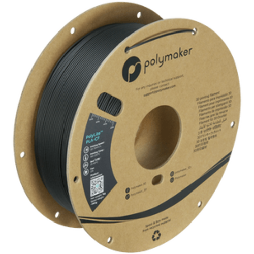  Polymaker PolyLite™ PLA-CF Carbon - BLACK, 1 KG professional Jam Free 3D filament 