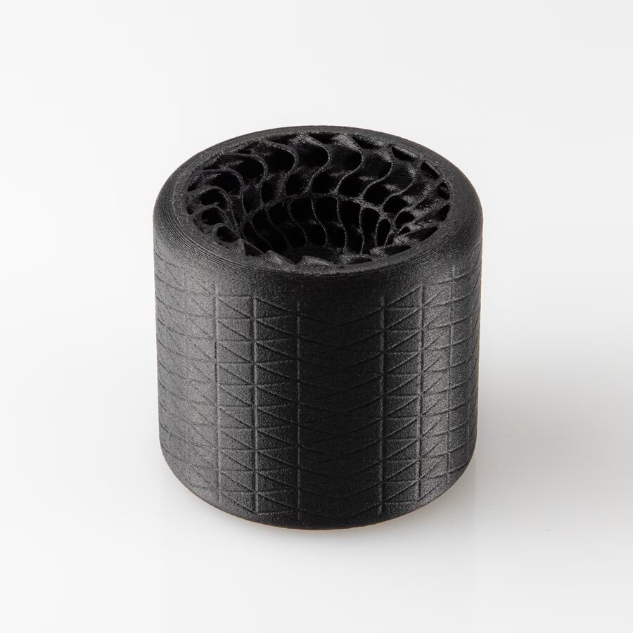 Flex Hard CF Carbon - Shore 58D - Black/zwart flexibel TPU filament , 500 grams-2