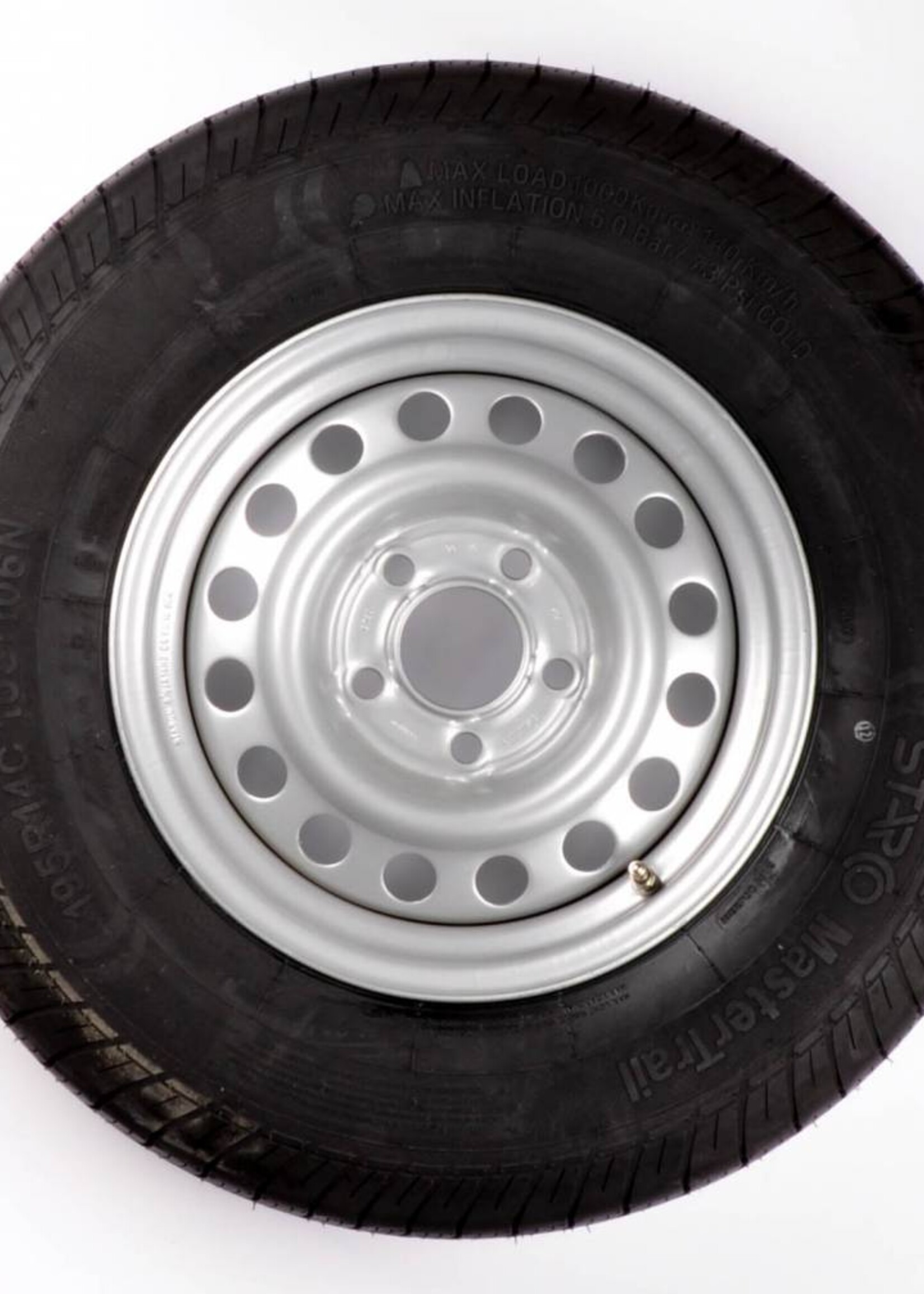 Kenda Compleet wiel 195R14C band +  velg - mercedes steek 5x112 - 950kg draagvermogen - naafdiameter 67 mm