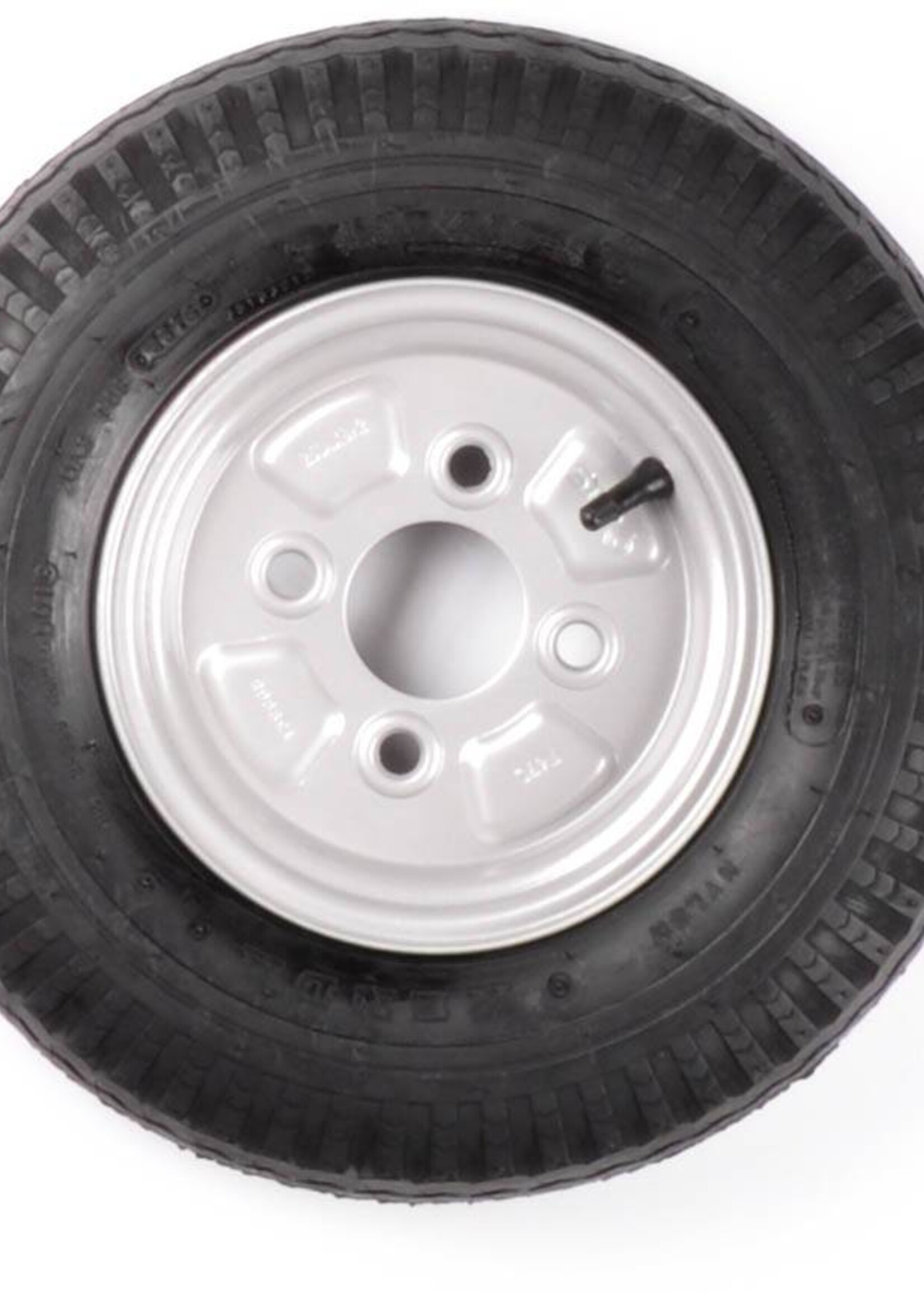 Kenda Compleet wiel - 4.00-8 band + velg - opel steek: 4x100 - 4PR - draagvermogen 265 kg - naafdiameter 60 mm