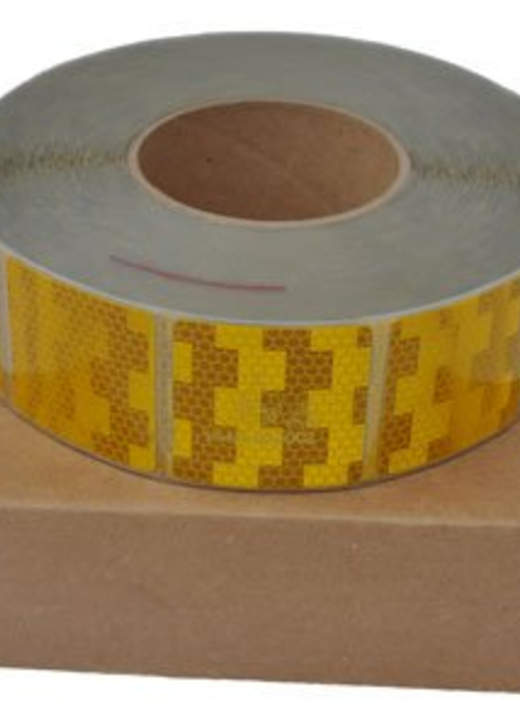 Avery Reflecterende tape voor zachte ondergrond - geel/oranje - per meter