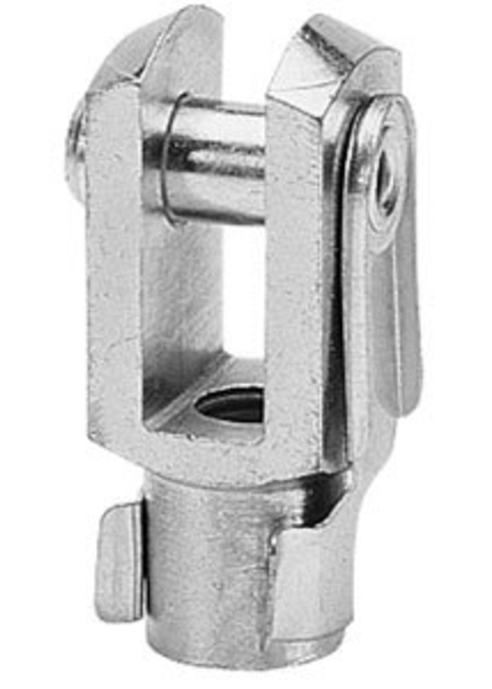 Cantonal Gaffel met borgclip M10 x 20