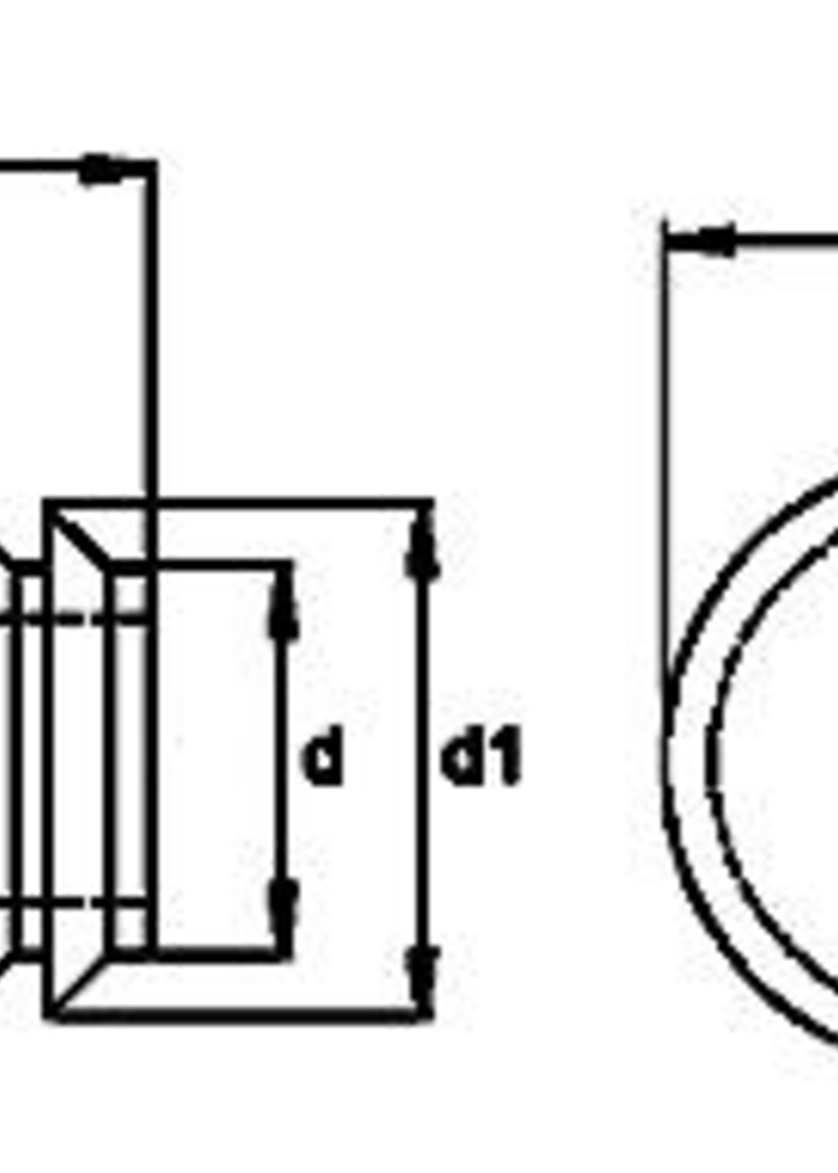 Insteekdop rond 25 mm - 10 stuks