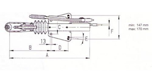 AL-KO oplooprem 60S/2 - 750 kg maximaal trekvermogen - V-dissel aansluiting