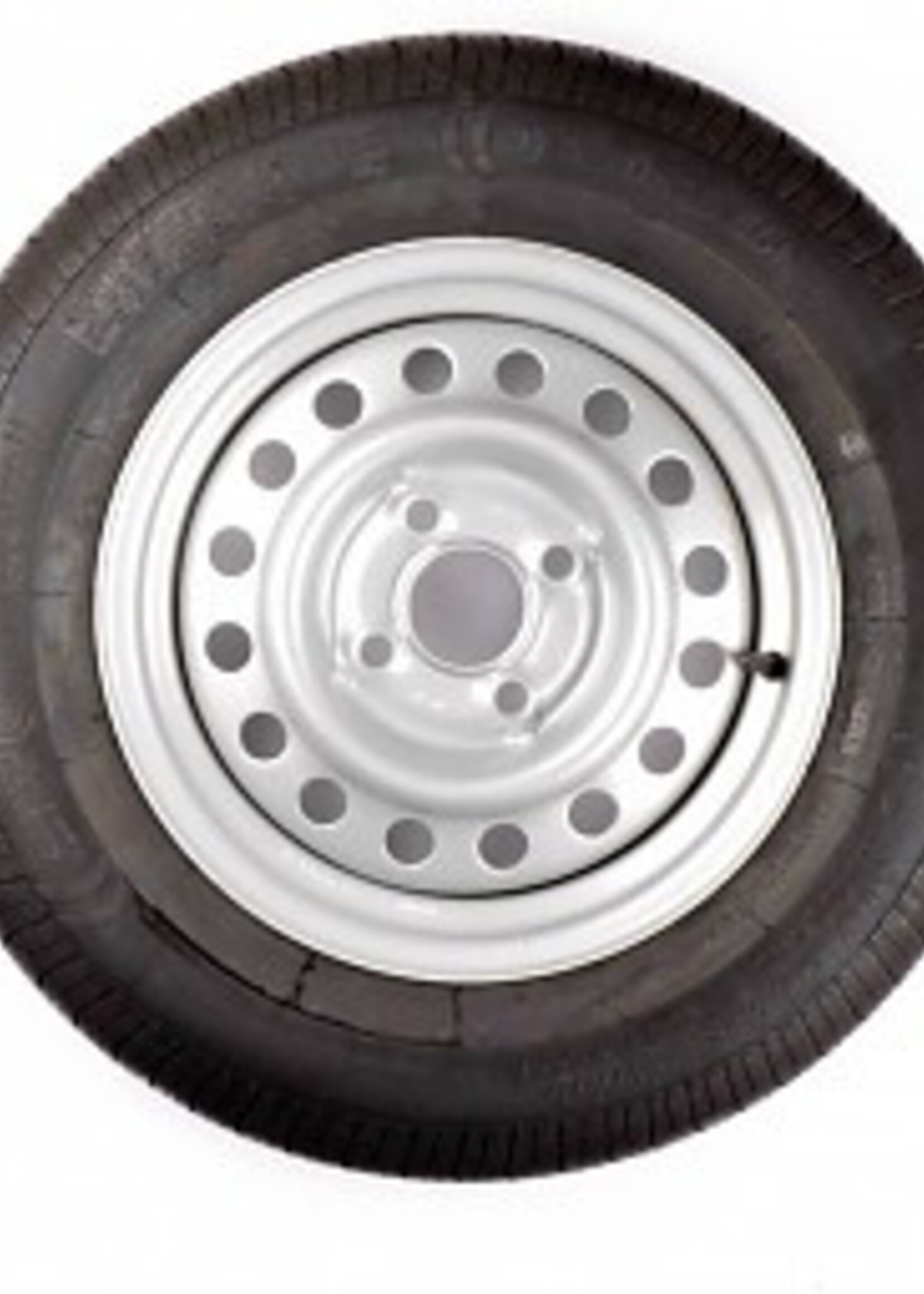 Kargotrail Compleet wiel 185/70R13 band + velg - opel steek 4x100 - draagvermogen 650 kg - 57 mm naafdiameter