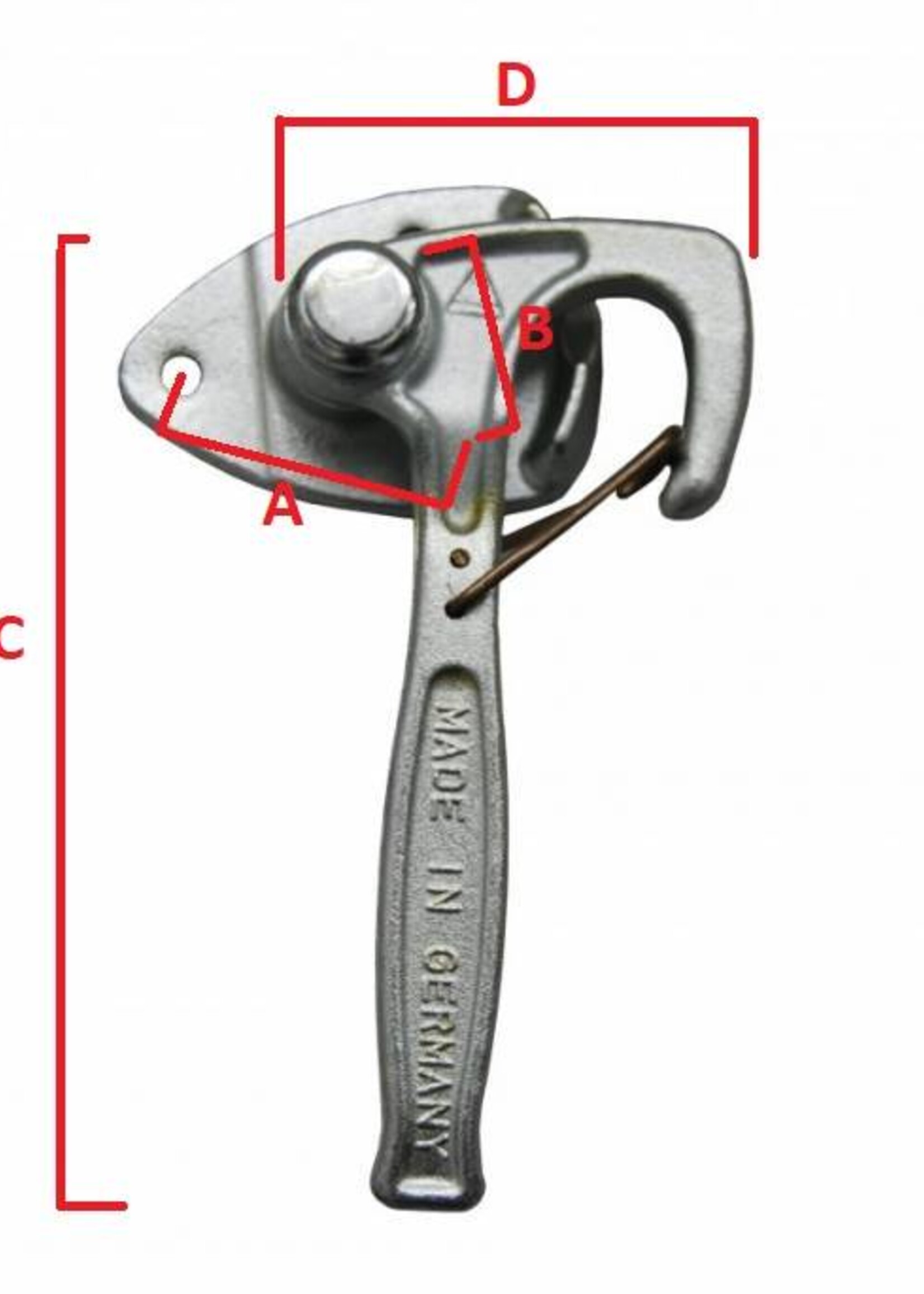 Cantonal Haaksluiting LINKS type 1 met drukknop PREMIUM