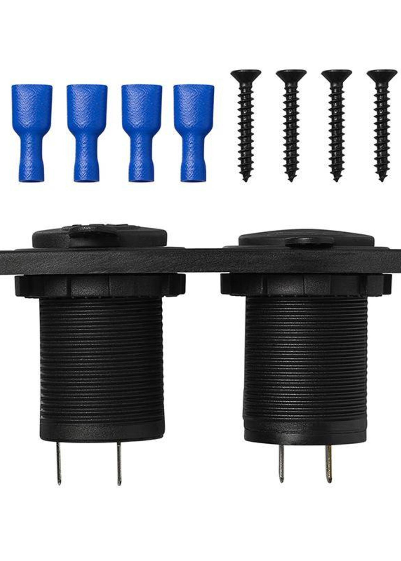 Cantonal Inbouw kit - stekkerdoos DIN + 2x USB poort 2x2100mA