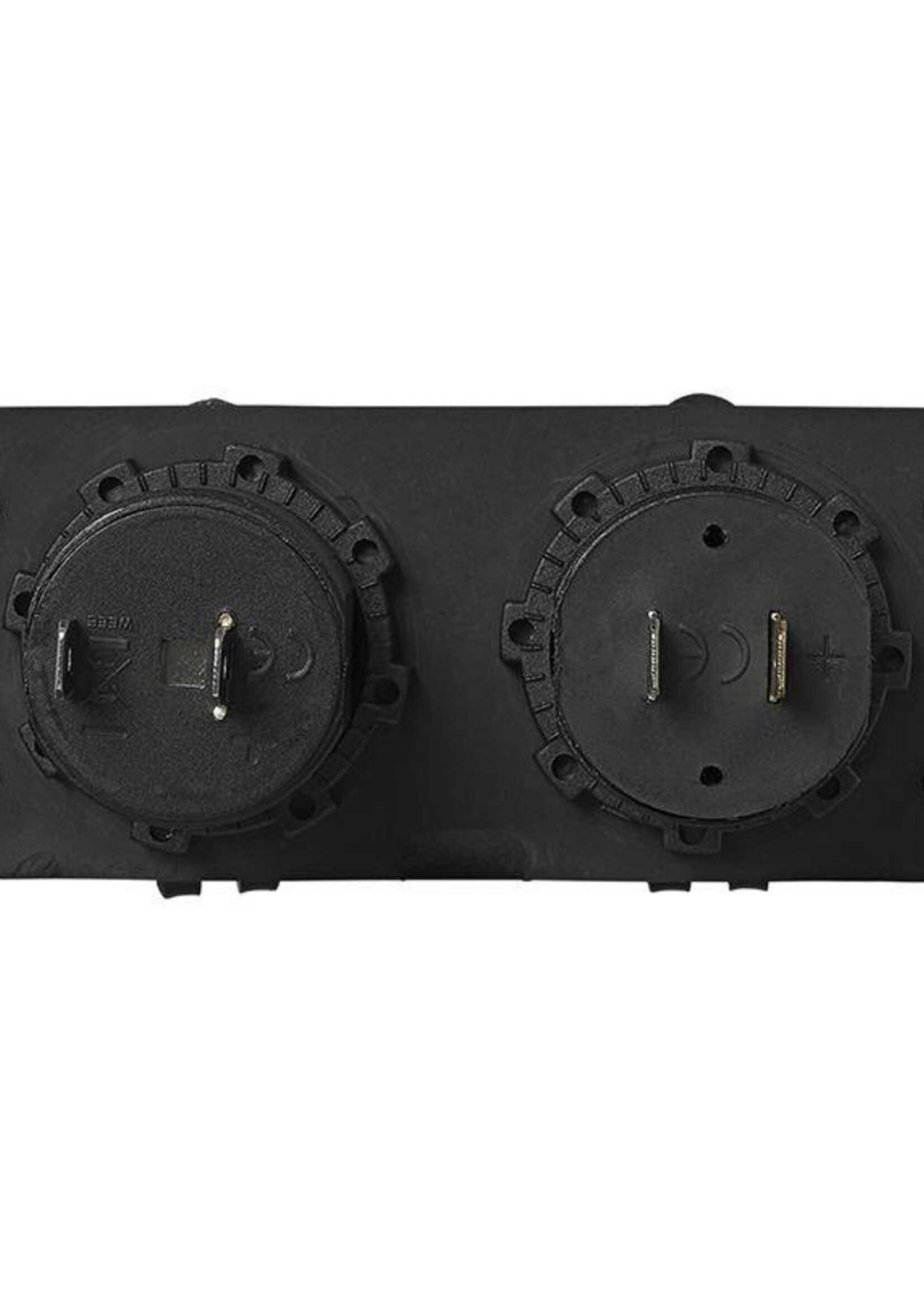 Cantonal Inbouw kit - stekkerdoos DIN + 2x USB poort 2x2100mA