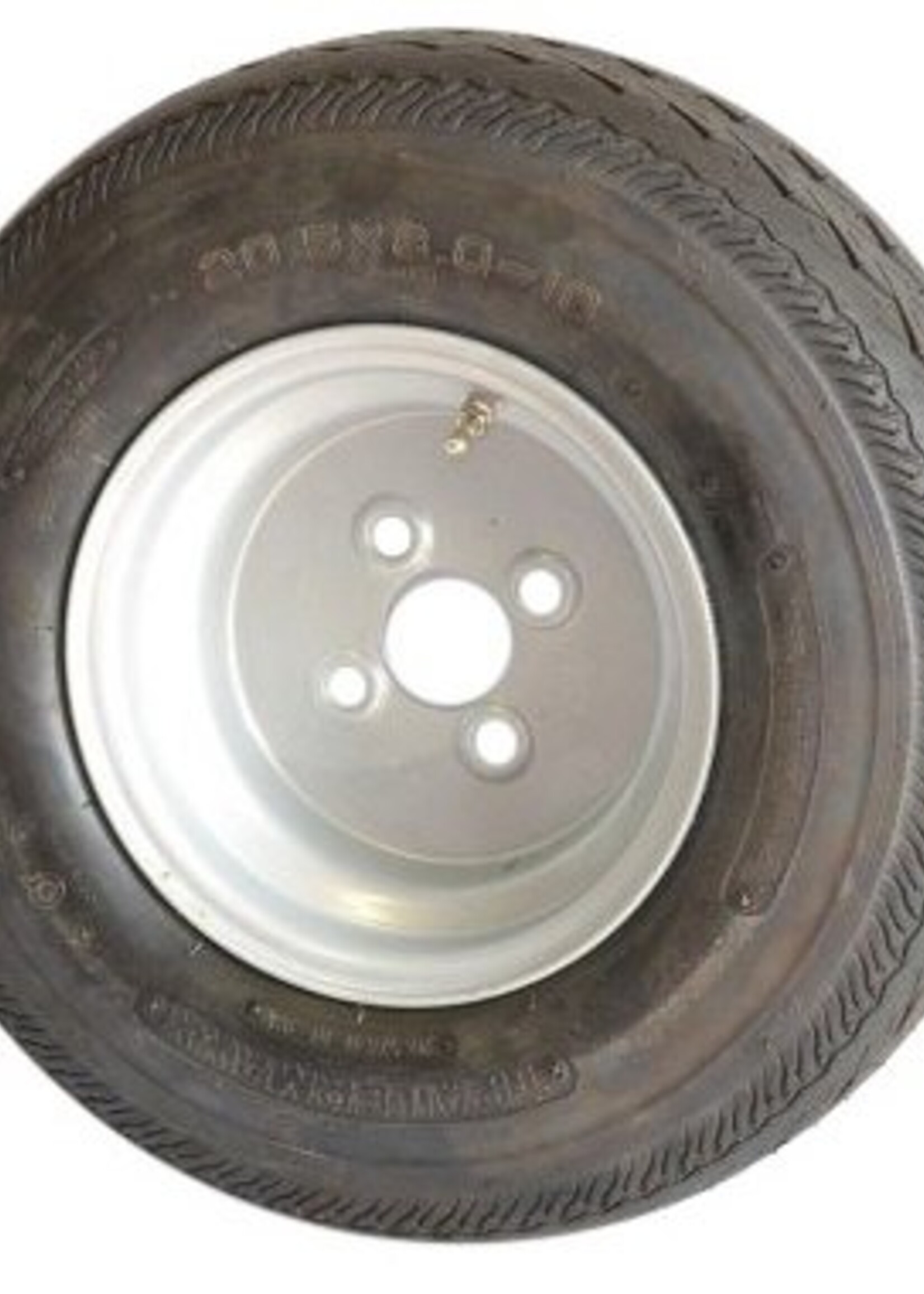 Cantonal Compleet wiel - 20.5x8.00-10 band + velg - opel steek: 4x100 - draagvermogen 750 kg - 10PR - naafdiameter 60 mm