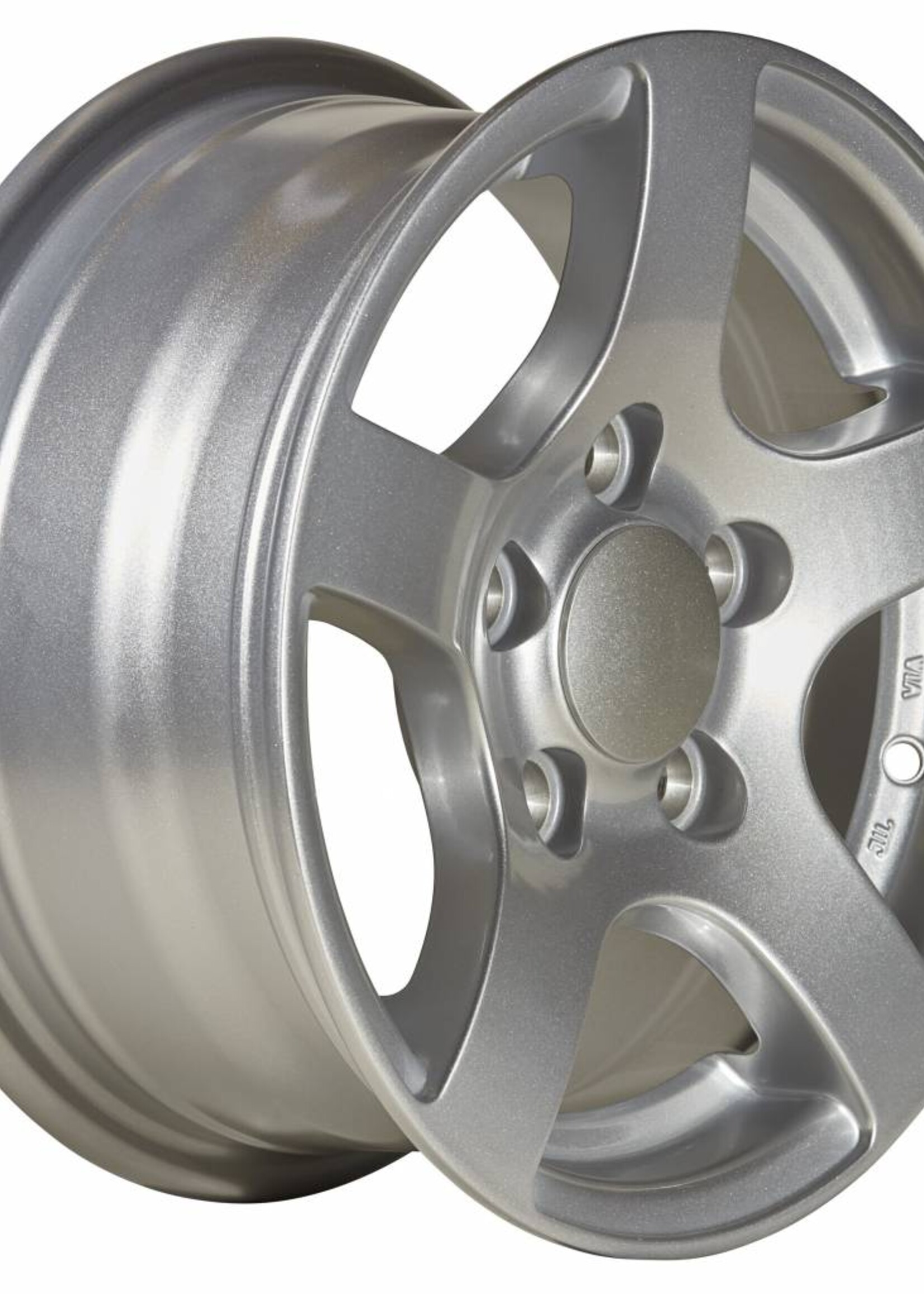 Kargotrail Compleet wiel op lichtmetalen velg zilver 195/50R13  5x112 draagvermogen - 900kg - 67 mm naafdiameter